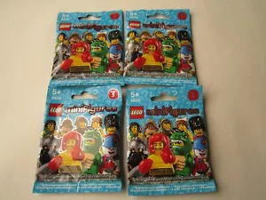 NUOVO LEGO 8805 SERIE 5 MINIFIGURE BORSA CIECA MAI APERTO - LEGO 8805 X 4 - Foto 1 di 1