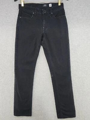Volcom Vorta Slim Straight Stretch Jeans Mens Size 28 Black Pants 28 x 31 - Image 1 of 4