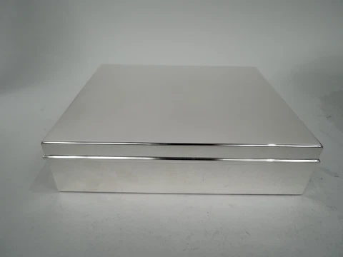 Tiffany Box 23367 Large Rectangular Midcentury Modern American Sterling Silver Cover
