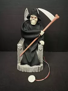 ANIMIERTER SPRECHENDER SENSENMANN HALLOWEEN 12 ZOLL GETESTET FUNKTIONIERT - Bild 1 von 2