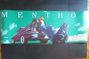 1996 VINTAGE RARE 18"×49" JOE CAMEL MENTHOL LIGHTS Cigarettes Window Sign/Poster - Picture 1 of 11