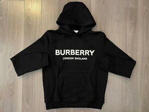 Burberry Black Regular Size Hoodies & Sweatshirts for Men for Sale 