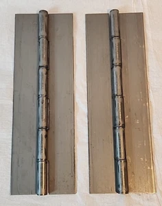 NEW!!! SUPER HEAVY DUTY! LOT OF 2 STEEL HINGES 12" X 4" NON DRILLED - Picture 1 of 6