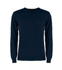 Kustom Kit Mens Arundel Sweater Navy Blue. Round neck. Size Small
