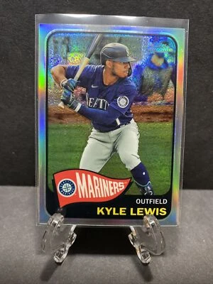 2021 Topps Series 2 KYLE LEWIS 1965 Topps Redux Chrome #TH65-1 Mariners SP - Image 1 of 2