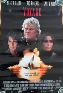 VOYAGE Original Movie poster RUTGER HAUER KAREN ALLEN ERIC ROBERTS 20x30 - Picture 1 of 2