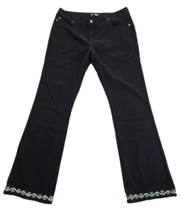 Bongo Jeans Damen 13 (W36xL32) Schwarz Denim Relaxed Fit Baumwolle Mexiko EUC LN - Bild 1 von 17