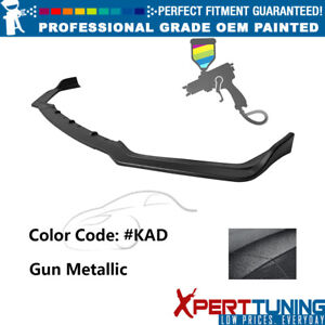 Fits 18-23 Infiniti Q50 Sport Front Bumper Lip PP 3PC Painted #KAD Gun Metallic