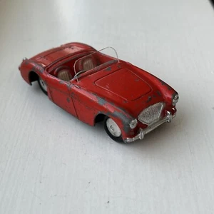 Corgi 300 Austin Healey 100-4 Sports Car Red Flat Spun Hubs Vintage 1956-65 - Picture 1 of 14