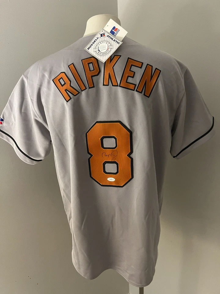 Cal Ripken Jr. Authentic Signed Autographed Grey Jersey JSA - Image 1 of 4