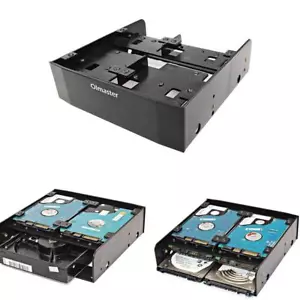 1PC 5.25" to 3.5"/2.5" SSD/HDD Black Mounting Adapter Bracket Hard Drive Holder - Picture 1 of 10