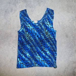 Vintage Y2K 90s Nicola Festival Summer Abstract Popcorn Tank Top Size XLarge - Bild 1 von 3