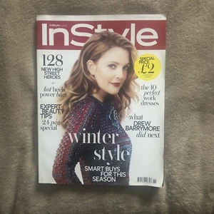 InStyle UK Magazine Drew Barrymore November 2013 *in vgc* - Picture 1 of 7