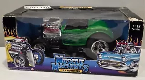 MUSCLE MACHINE 1932 FORD ROADSTER GREEN 1:18 SCALE 71165 DIECAST NEW IN BOX - Picture 1 of 3