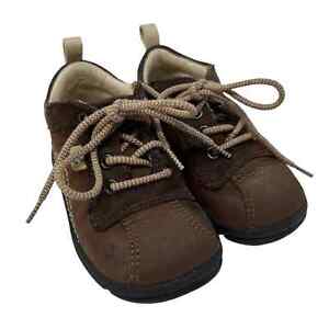 Ecco Infant Sporty Boots Size 19 Brown Lace Up Shoes