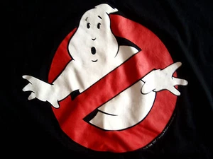 GHOSTBUSTERS CLASSIC COMEDY MOVIE GHOST LOGO BLACK T-SHIRT UNISEX MEN'S LADIES - Picture 1 of 3