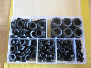Assorted Rubber Wiring Grommets - 6mm - 25mm (280 Pieces) - Picture 1 of 1