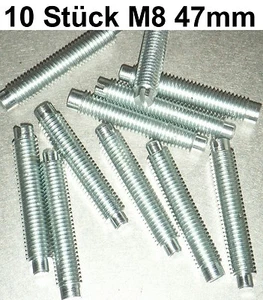10 Tornillos Madenschraube M8x47 Tornillos Perno Pasador - Imagen 1 de 1