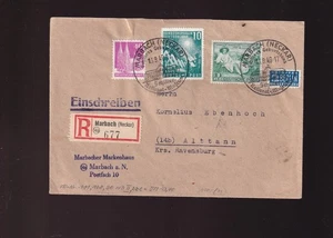 90199/ ALLIIERTE BESETZUNG BUND MIF BELEG 1949 nach ALTTANN - Bild 1 von 2