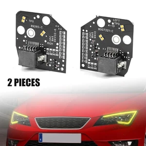 Chips de placa LED de luz diurna DRL amarilla para Seat Leon MK3 2013-2016 - Imagen 1 de 10