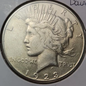 1923 S Peace US Silber Dollar - 90% Silber US Münze ~ Top 4 Alben ~ P-23s2 - Bild 1 von 3