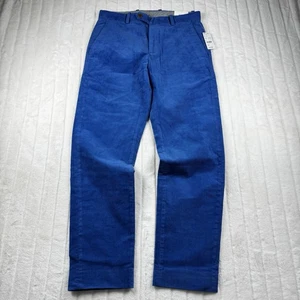 Brooks Brothers Milano Fit Corduroy Pants Men's 30x30 Blue Casual Business NWT - Picture 1 of 14