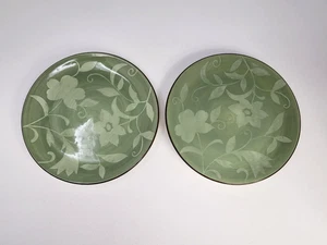 Pfaltzgraff Patio Garden Salad Plate Set of 2, 8.5", Green - Picture 1 of 15