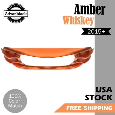 Bisel de faros de whisky ámbar Advanblack para Harley Road Glide FLTRX 2015+ Foto 1 de 4