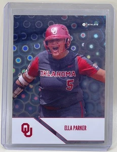 Ella Parker 2025 Onit Oklahoma Sooners OU Softbol Plata Holo Lámina - Imagen 1 de 2