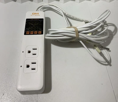 DM-808TT AC85-250V 10A Doble Digital Controlador de Temperatura Control Enchufe de Alimentación - Imagen 1 de 4