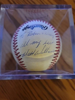 Balón de béisbol automático firmado por Matt Williams Liga Nacional Rawlings Giants a SC Foto 1 de 2