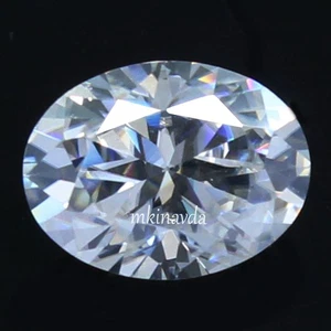 Naturale Colore D VVS1 Chiarezza Ottimo Taglio 9x7 MM Ovale Bianco Certificato Diamante - Foto 1 di 8