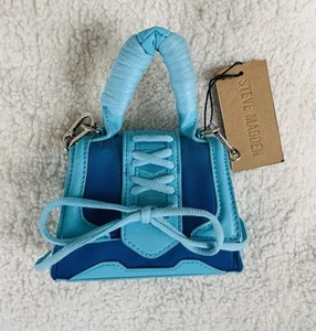 NUEVO CON ETIQUETAS Steve Madden BDORAA Azul Micro Mini Bandolera Bolso Cartera - Imagen 1 de 5