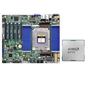 AMD EPYC 9v84 GENOA ZEN4 96c 192t 2.4GHz+T2SEEP SP5 9004 Motherboard ATX TDP400W - Picture 1 of 5