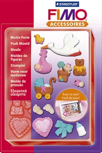 Moldes de empuje de arcilla FIMO Sculpey bebé para modelar joyería artesanía arte diversión 05 - Imagen 1 de 1
