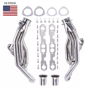 FOR CHEVY GMC 5.0/5.7 V8 C/K 1988-1997 STAINLESS STEEL HEADER EXHAUST MANIFOLD - Picture 1 of 9