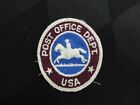 Département de poste USA Vintage Brodé Années 70 avec Cheval de Porteur USPS