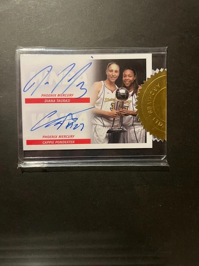 2008 Rittenhouse WNBA Sealed Incentive Dual Autograph Taurasi Ponde - Image 1 of 1