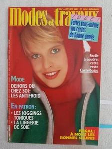 MODES ET TRAVAUX N°1034 01/1987 Mode Couture Tricot Poupée Cuisine - Picture 1 of 5