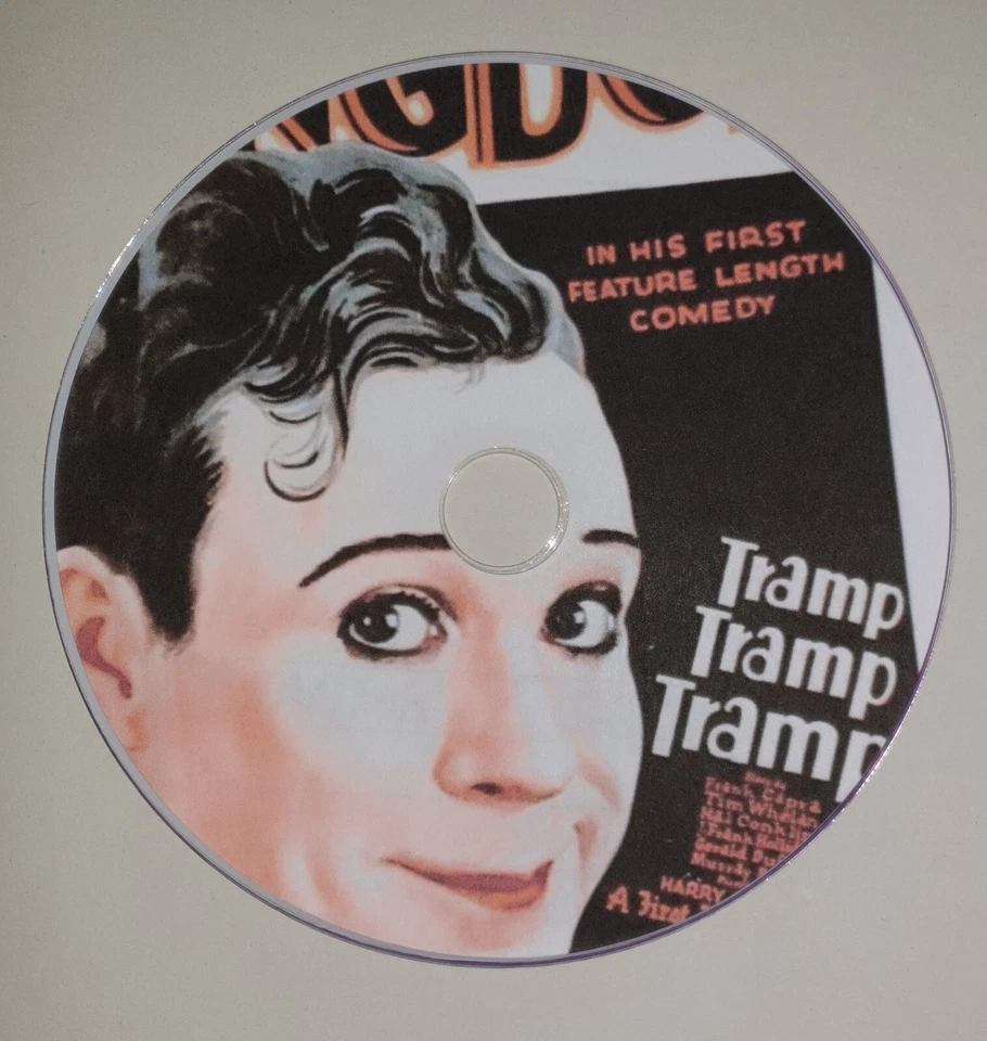 TRAMP, TRAMP, TRAMP 1926 DVD PUBLIC DOMAIN FILM SILENT HARRY LANGDON, TOM MURRAY - Image 1 of 1