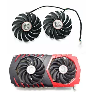 Lüfter Grafikkarte MSI GTX1060 GTX 1070 Ti/1080Ti RX470 RX570/580 Gaming Neu - Bild 1 von 4