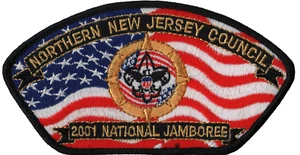 2001 Jamboree Northern New Jersey Council NJ JSP Black Bdr (AR819) - Foto 1 di 1