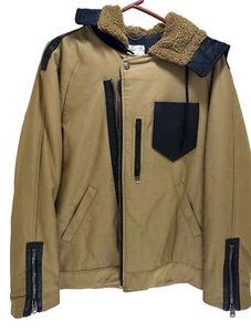 Coach Military Hood Jacket $795 Msrp Men's Size 46 M Khaki/Black New 224805 Jax - Picture 1 of 8