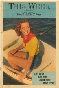 This Week Magazine May 26 1940 Agatha Christie Wilbur Shaw Edward Stevenson - Picture 1 of 2