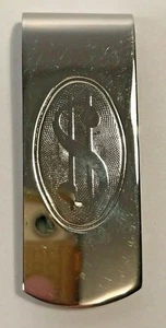 Money clip numismatic has a Big $ Dollar sign on front silver color - Picture 1 of 5