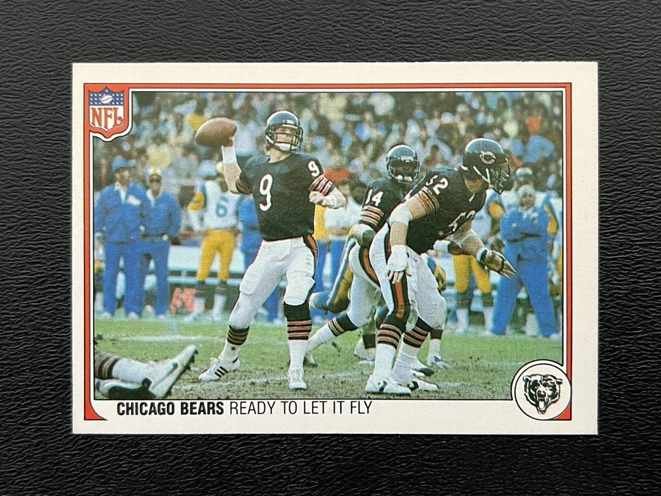 1983 Fleer Football Card #7, JIM McMAHON, Chicago Bears, (Rookie), Pack FRESH - Image 1 of 2
