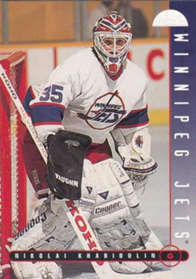 #27 Nikolai Khabibulin - Winnipeg Jets - 1995-96 Leaf Hockey - Image 1 of 1