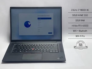 Lenovo ThinkPad P1 Gen 4 16" 2.3GHz i7-11800H 8C, 32GB RAM, 512GB SSD, RTX A2000 - Picture 1 of 17