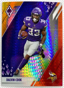2021 Panini Phoenix Football Dalvin Cook Fire Burst Card 55 SP Minnesota Vikings - Picture 1 of 2