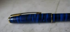 Rare Pen Fountain PARKER Sonnet Lacquer Blue - Finish Boisee - Pl. Gold Delicate - Picture 1 of 7